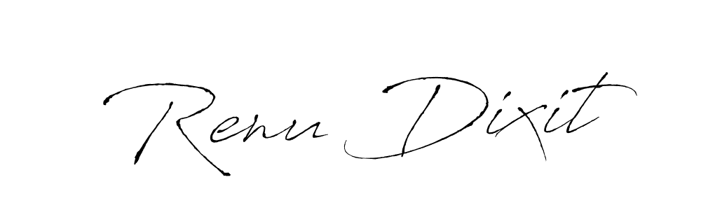 Create a beautiful signature design for name Renu Dixit. With this signature (Antro_Vectra) fonts, you can make a handwritten signature for free. Renu Dixit signature style 6 images and pictures png