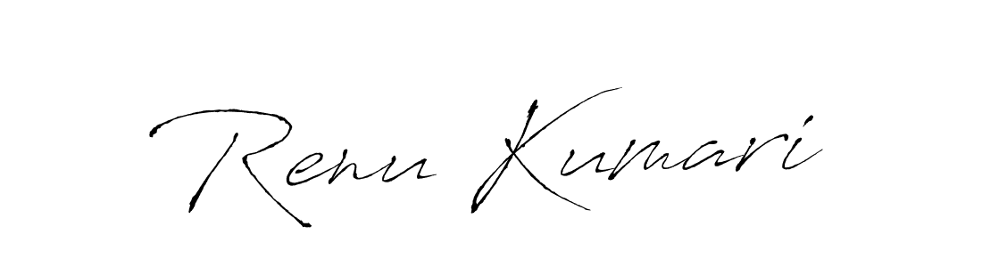 Design your own signature with our free online signature maker. With this signature software, you can create a handwritten (Antro_Vectra) signature for name Renu Kumari. Renu Kumari signature style 6 images and pictures png