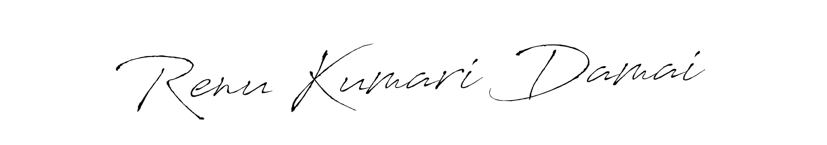 Use a signature maker to create a handwritten signature online. With this signature software, you can design (Antro_Vectra) your own signature for name Renu Kumari Damai. Renu Kumari Damai signature style 6 images and pictures png