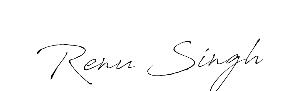 Design your own signature with our free online signature maker. With this signature software, you can create a handwritten (Antro_Vectra) signature for name Renu Singh. Renu Singh signature style 6 images and pictures png