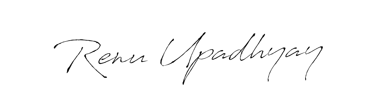 Create a beautiful signature design for name Renu Upadhyay. With this signature (Antro_Vectra) fonts, you can make a handwritten signature for free. Renu Upadhyay signature style 6 images and pictures png