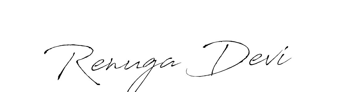 How to make Renuga Devi name signature. Use Antro_Vectra style for creating short signs online. This is the latest handwritten sign. Renuga Devi signature style 6 images and pictures png