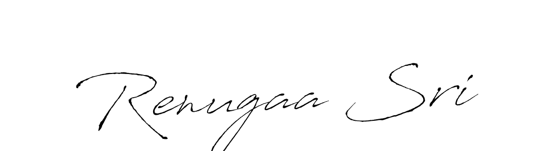 You should practise on your own different ways (Antro_Vectra) to write your name (Renugaa Sri) in signature. don't let someone else do it for you. Renugaa Sri signature style 6 images and pictures png