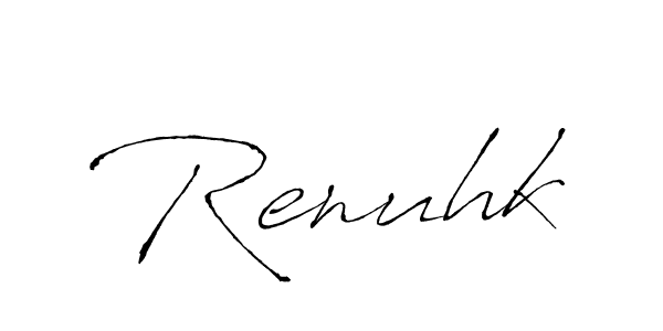 Once you've used our free online signature maker to create your best signature Antro_Vectra style, it's time to enjoy all of the benefits that Renuhk name signing documents. Renuhk signature style 6 images and pictures png