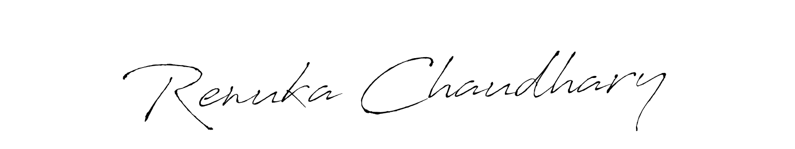 Design your own signature with our free online signature maker. With this signature software, you can create a handwritten (Antro_Vectra) signature for name Renuka Chaudhary. Renuka Chaudhary signature style 6 images and pictures png