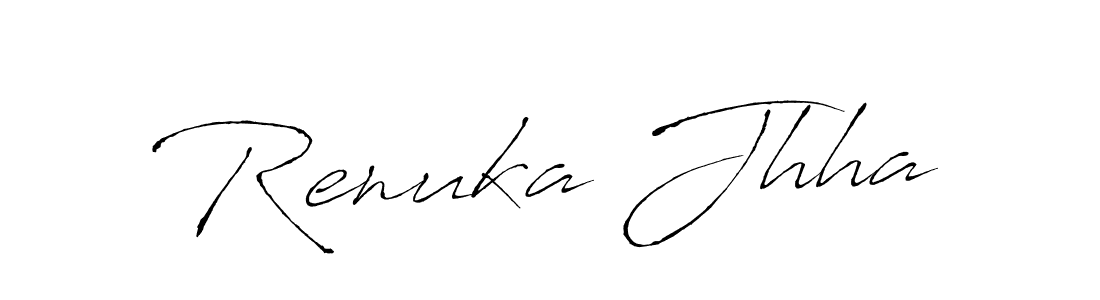 This is the best signature style for the Renuka Jhha name. Also you like these signature font (Antro_Vectra). Mix name signature. Renuka Jhha signature style 6 images and pictures png