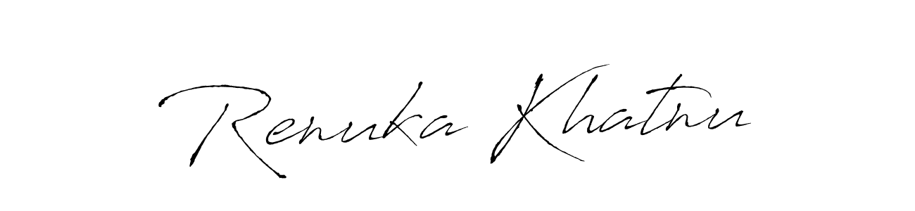 Also we have Renuka Khatnu name is the best signature style. Create professional handwritten signature collection using Antro_Vectra autograph style. Renuka Khatnu signature style 6 images and pictures png