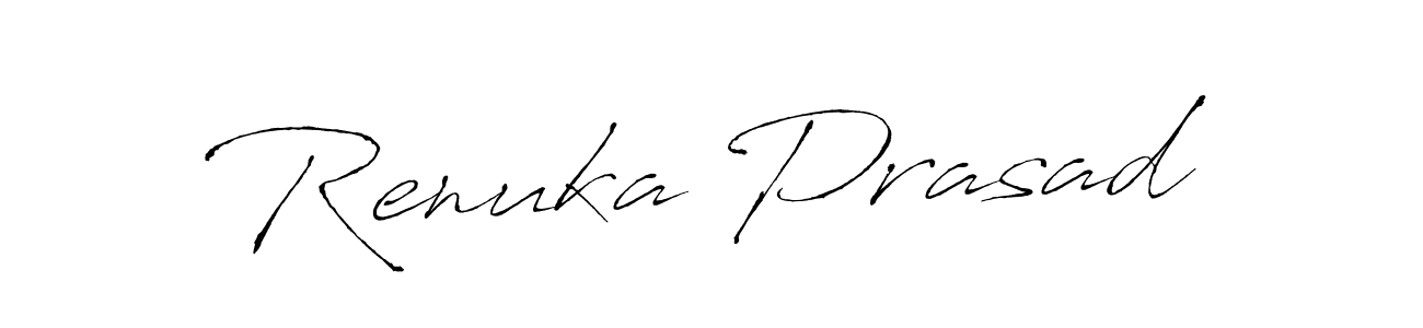Renuka Prasad stylish signature style. Best Handwritten Sign (Antro_Vectra) for my name. Handwritten Signature Collection Ideas for my name Renuka Prasad. Renuka Prasad signature style 6 images and pictures png