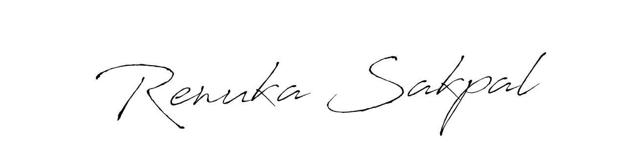 Use a signature maker to create a handwritten signature online. With this signature software, you can design (Antro_Vectra) your own signature for name Renuka Sakpal. Renuka Sakpal signature style 6 images and pictures png