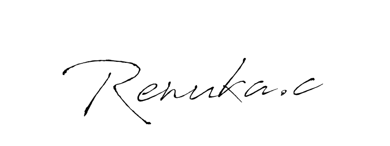 How to make Renuka.c signature? Antro_Vectra is a professional autograph style. Create handwritten signature for Renuka.c name. Renuka.c signature style 6 images and pictures png