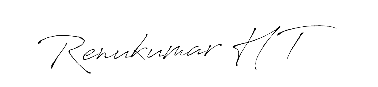 Design your own signature with our free online signature maker. With this signature software, you can create a handwritten (Antro_Vectra) signature for name Renukumar H T. Renukumar H T signature style 6 images and pictures png