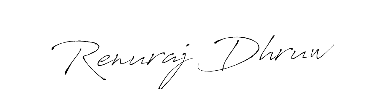 Also we have Renuraj Dhruw name is the best signature style. Create professional handwritten signature collection using Antro_Vectra autograph style. Renuraj Dhruw signature style 6 images and pictures png