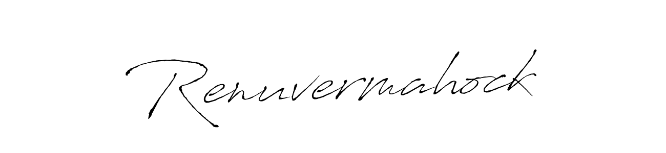 Create a beautiful signature design for name Renuvermahock. With this signature (Antro_Vectra) fonts, you can make a handwritten signature for free. Renuvermahock signature style 6 images and pictures png