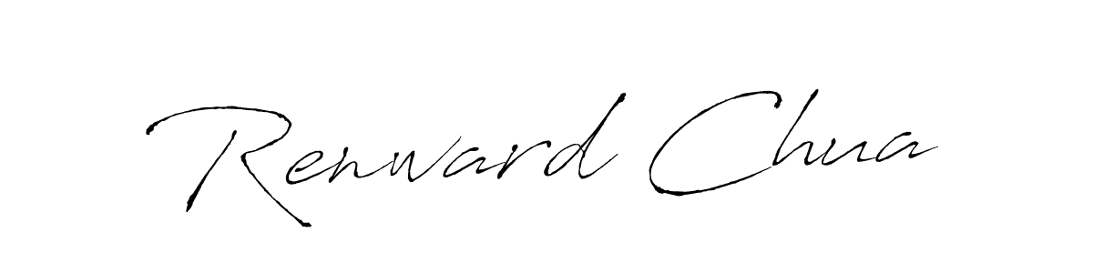 Make a beautiful signature design for name Renward Chua. With this signature (Antro_Vectra) style, you can create a handwritten signature for free. Renward Chua signature style 6 images and pictures png