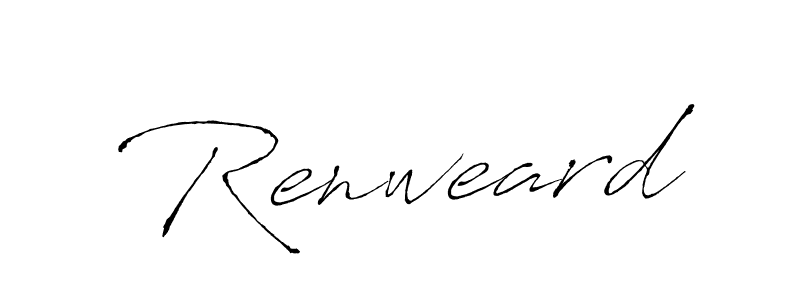 How to make Renweard signature? Antro_Vectra is a professional autograph style. Create handwritten signature for Renweard name. Renweard signature style 6 images and pictures png