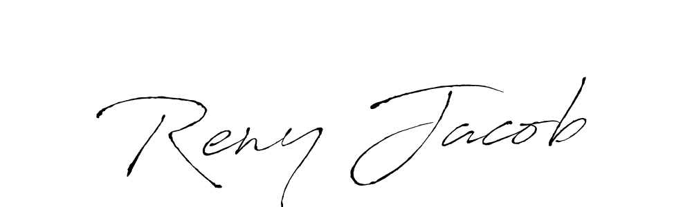 You should practise on your own different ways (Antro_Vectra) to write your name (Reny Jacob) in signature. don't let someone else do it for you. Reny Jacob signature style 6 images and pictures png