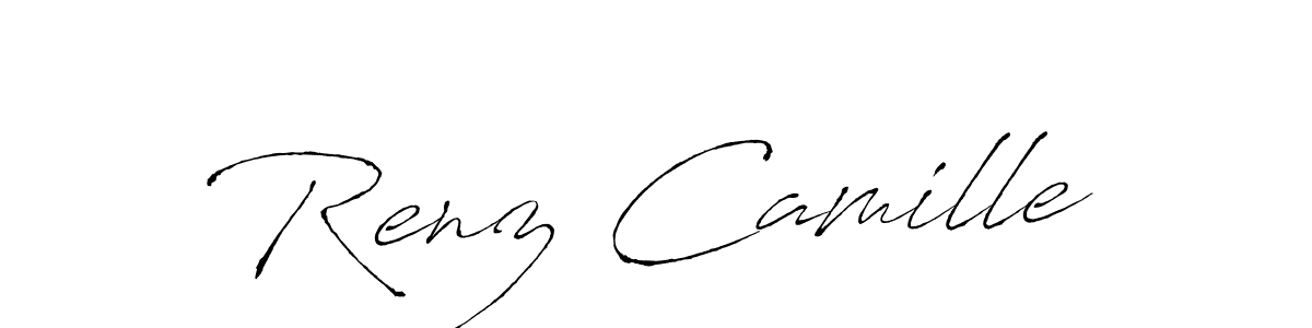 Use a signature maker to create a handwritten signature online. With this signature software, you can design (Antro_Vectra) your own signature for name Renz Camille. Renz Camille signature style 6 images and pictures png