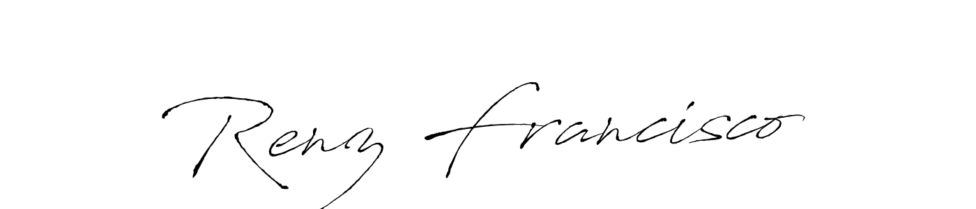 You should practise on your own different ways (Antro_Vectra) to write your name (Renz Francisco) in signature. don't let someone else do it for you. Renz Francisco signature style 6 images and pictures png