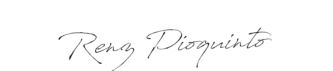 Create a beautiful signature design for name Renz Pioquinto. With this signature (Antro_Vectra) fonts, you can make a handwritten signature for free. Renz Pioquinto signature style 6 images and pictures png