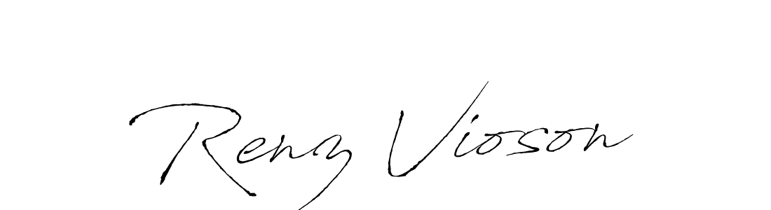 Make a beautiful signature design for name Renz Vioson. Use this online signature maker to create a handwritten signature for free. Renz Vioson signature style 6 images and pictures png