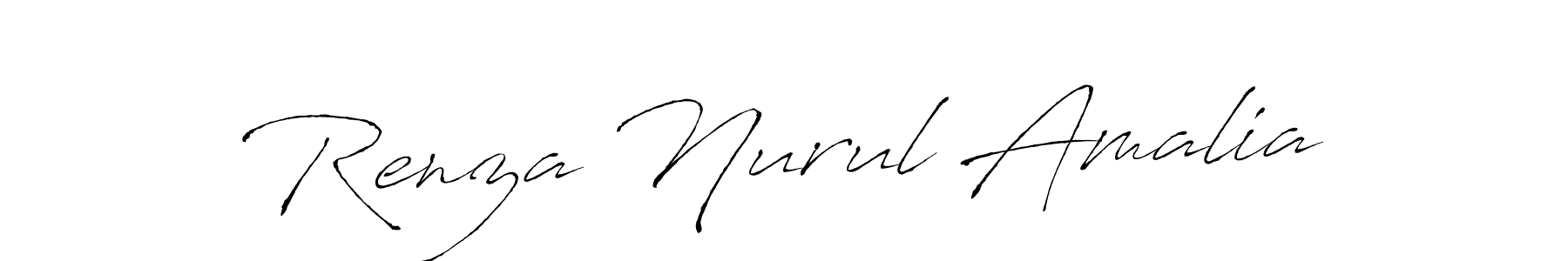 Use a signature maker to create a handwritten signature online. With this signature software, you can design (Antro_Vectra) your own signature for name Renza Nurul Amalia. Renza Nurul Amalia signature style 6 images and pictures png