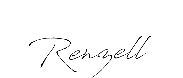 How to make Renzell signature? Antro_Vectra is a professional autograph style. Create handwritten signature for Renzell name. Renzell signature style 6 images and pictures png