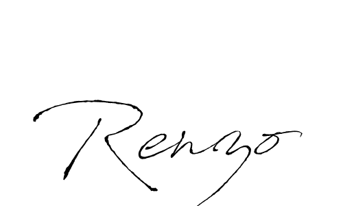 The best way (Antro_Vectra) to make a short signature is to pick only two or three words in your name. The name Renzo include a total of six letters. For converting this name. Renzo signature style 6 images and pictures png