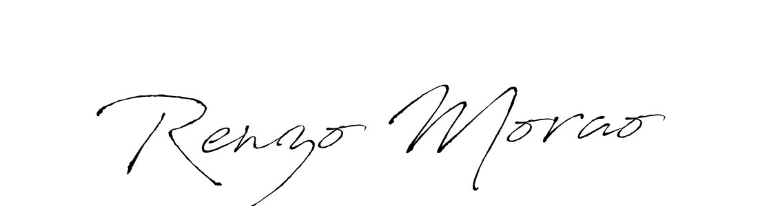 This is the best signature style for the Renzo Morao name. Also you like these signature font (Antro_Vectra). Mix name signature. Renzo Morao signature style 6 images and pictures png
