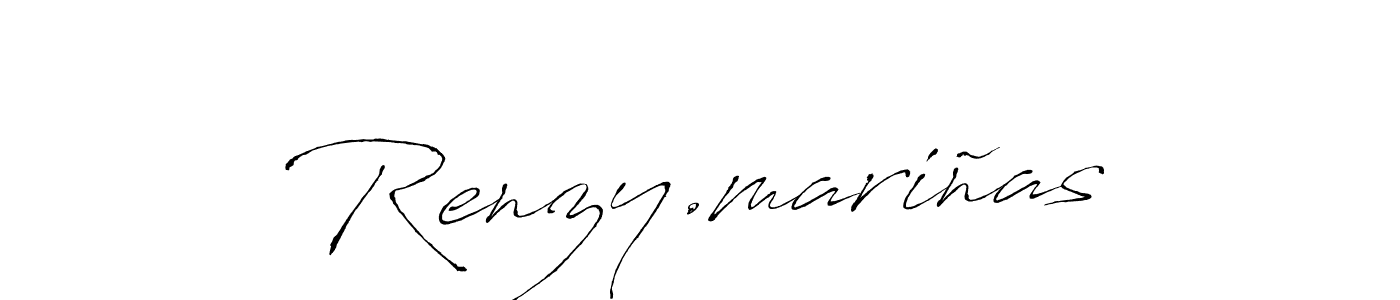 How to make Renzy.mariñas name signature. Use Antro_Vectra style for creating short signs online. This is the latest handwritten sign. Renzy.mariñas signature style 6 images and pictures png