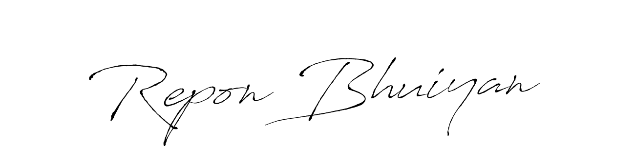 You should practise on your own different ways (Antro_Vectra) to write your name (Repon Bhuiyan) in signature. don't let someone else do it for you. Repon Bhuiyan signature style 6 images and pictures png