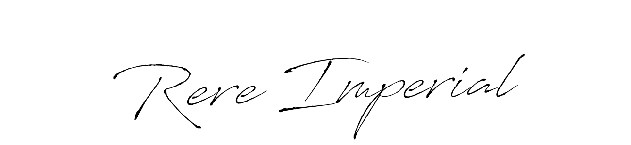 How to make Rere Imperial signature? Antro_Vectra is a professional autograph style. Create handwritten signature for Rere Imperial name. Rere Imperial signature style 6 images and pictures png