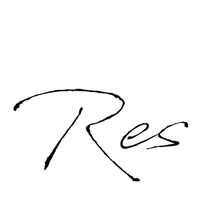 The best way (Antro_Vectra) to make a short signature is to pick only two or three words in your name. The name Res include a total of six letters. For converting this name. Res signature style 6 images and pictures png