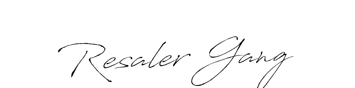 Antro_Vectra is a professional signature style that is perfect for those who want to add a touch of class to their signature. It is also a great choice for those who want to make their signature more unique. Get Resaler Gang name to fancy signature for free. Resaler Gang signature style 6 images and pictures png