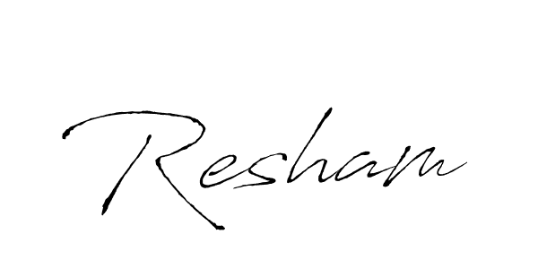 You should practise on your own different ways (Antro_Vectra) to write your name (Resham) in signature. don't let someone else do it for you. Resham signature style 6 images and pictures png