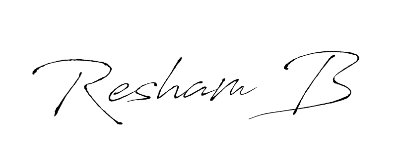 Also we have Resham B name is the best signature style. Create professional handwritten signature collection using Antro_Vectra autograph style. Resham B signature style 6 images and pictures png