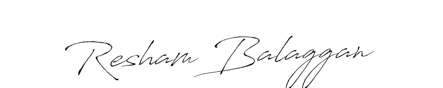 if you are searching for the best signature style for your name Resham Balaggan. so please give up your signature search. here we have designed multiple signature styles  using Antro_Vectra. Resham Balaggan signature style 6 images and pictures png