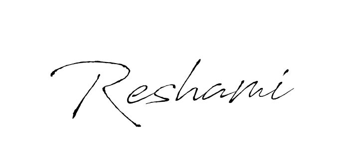 Create a beautiful signature design for name Reshami. With this signature (Antro_Vectra) fonts, you can make a handwritten signature for free. Reshami signature style 6 images and pictures png