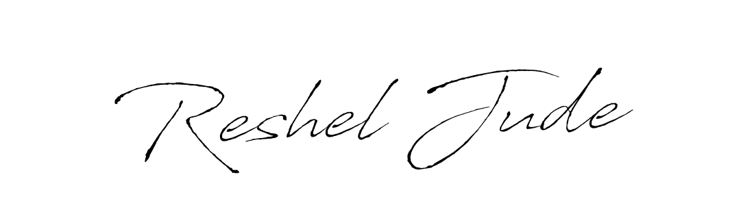 It looks lik you need a new signature style for name Reshel Jude. Design unique handwritten (Antro_Vectra) signature with our free signature maker in just a few clicks. Reshel Jude signature style 6 images and pictures png
