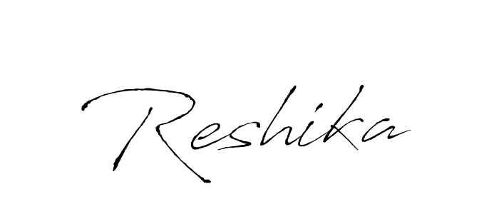 How to make Reshika signature? Antro_Vectra is a professional autograph style. Create handwritten signature for Reshika name. Reshika signature style 6 images and pictures png