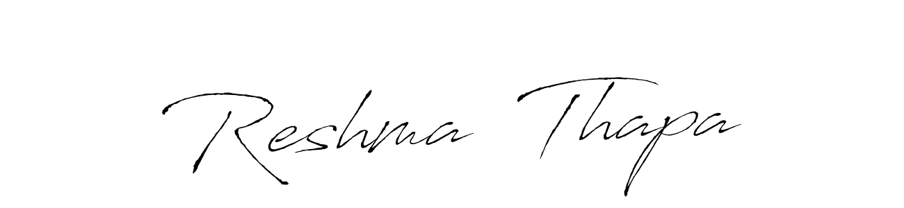 Reshma  Thapa stylish signature style. Best Handwritten Sign (Antro_Vectra) for my name. Handwritten Signature Collection Ideas for my name Reshma  Thapa. Reshma  Thapa signature style 6 images and pictures png