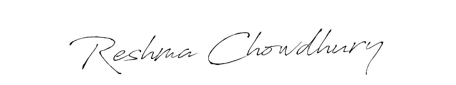 How to make Reshma Chowdhury name signature. Use Antro_Vectra style for creating short signs online. This is the latest handwritten sign. Reshma Chowdhury signature style 6 images and pictures png