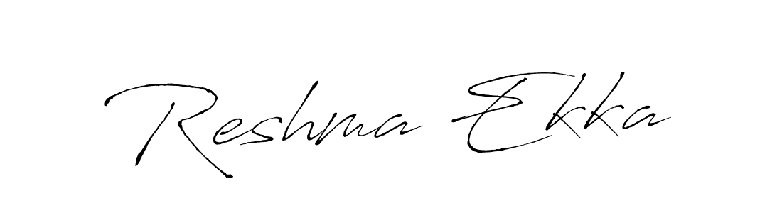 How to make Reshma Ekka signature? Antro_Vectra is a professional autograph style. Create handwritten signature for Reshma Ekka name. Reshma Ekka signature style 6 images and pictures png