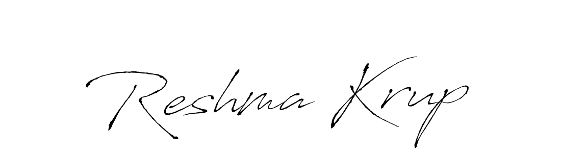 You should practise on your own different ways (Antro_Vectra) to write your name (Reshma Krup) in signature. don't let someone else do it for you. Reshma Krup signature style 6 images and pictures png