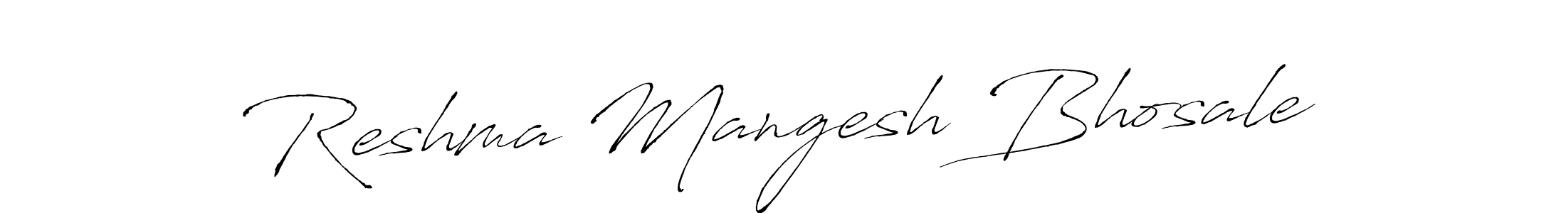 How to make Reshma Mangesh Bhosale signature? Antro_Vectra is a professional autograph style. Create handwritten signature for Reshma Mangesh Bhosale name. Reshma Mangesh Bhosale signature style 6 images and pictures png