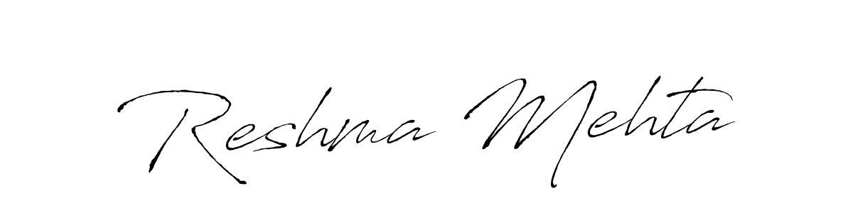 The best way (Antro_Vectra) to make a short signature is to pick only two or three words in your name. The name Reshma Mehta include a total of six letters. For converting this name. Reshma Mehta signature style 6 images and pictures png