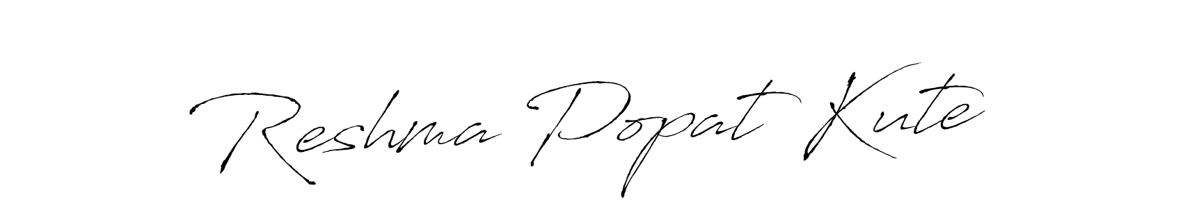 Design your own signature with our free online signature maker. With this signature software, you can create a handwritten (Antro_Vectra) signature for name Reshma Popat Kute. Reshma Popat Kute signature style 6 images and pictures png