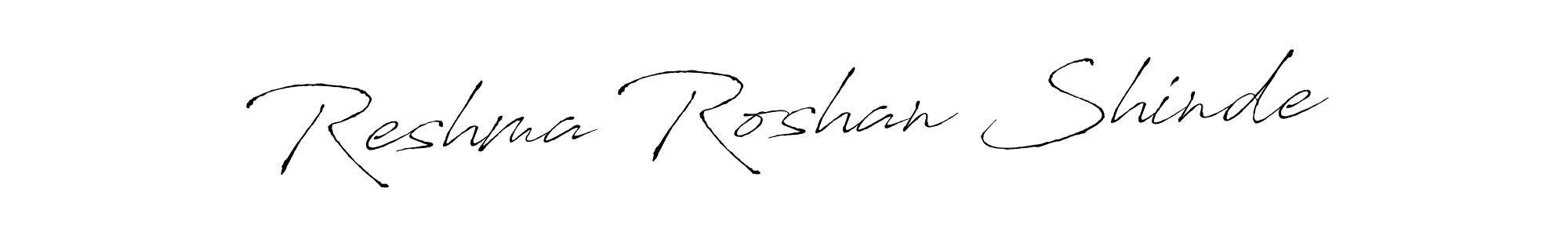 This is the best signature style for the Reshma Roshan Shinde name. Also you like these signature font (Antro_Vectra). Mix name signature. Reshma Roshan Shinde signature style 6 images and pictures png