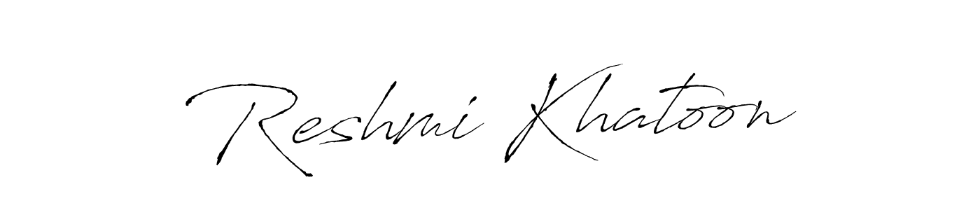 You should practise on your own different ways (Antro_Vectra) to write your name (Reshmi Khatoon) in signature. don't let someone else do it for you. Reshmi Khatoon signature style 6 images and pictures png