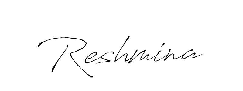 How to make Reshmina name signature. Use Antro_Vectra style for creating short signs online. This is the latest handwritten sign. Reshmina signature style 6 images and pictures png