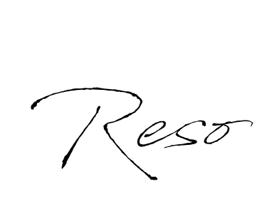 Reso stylish signature style. Best Handwritten Sign (Antro_Vectra) for my name. Handwritten Signature Collection Ideas for my name Reso. Reso signature style 6 images and pictures png
